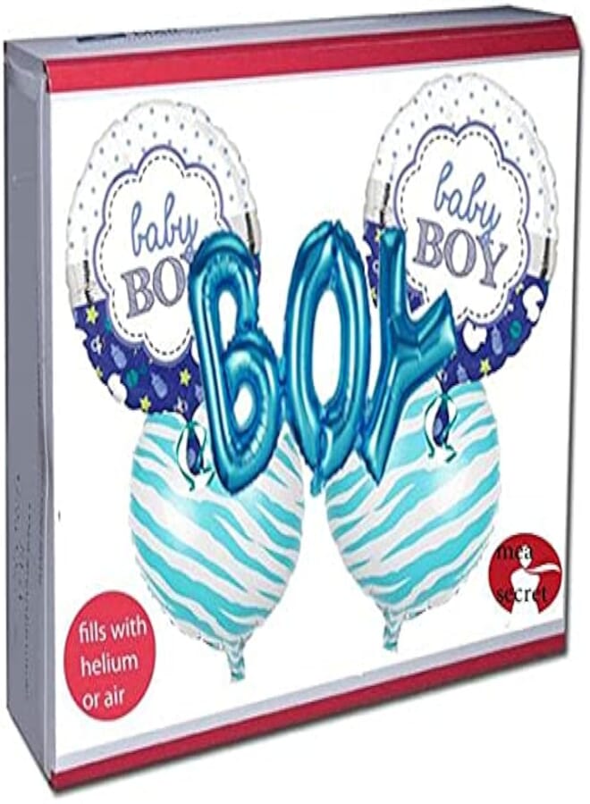 secret baby boy shower balloon set of 5pcs