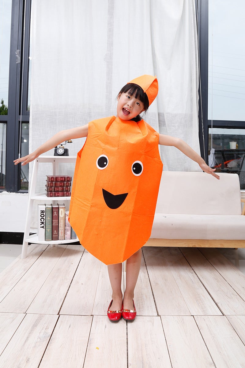 Kids Fruit Vegetable Costume Pineapple Grape Strawberry Corn Dancewear Carrot - Image 1