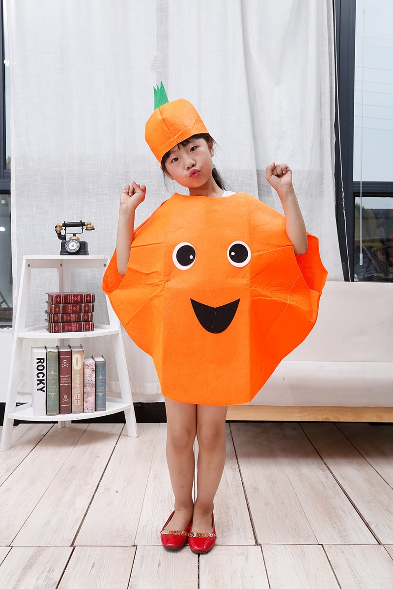 Kids Fruit Vegetable Costume Pineapple Grape Strawberry Corn Dancewear Carrot - Image 3