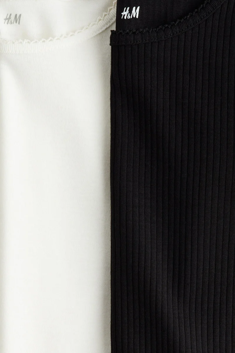 اتش اند ام طقم بلوزات قطنية - عبوة من قطعتين