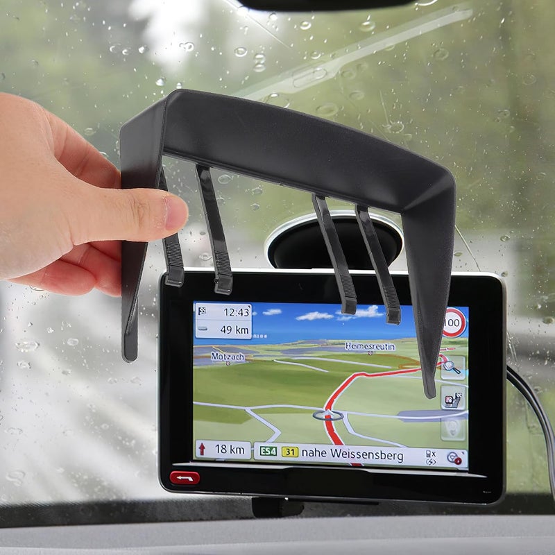 Universal 7-inch Car GPS Sun Visor Shade Cover, Vehicle Navigation Sunshade Protector, Anti-Glare Portable Sun Shield for Dashboard GPS Navigator, Automotive Interior Accessory - Image 5