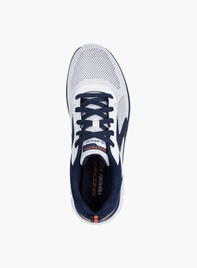 SKECHERS Men's Logo Detail Sports Shoes With Lace-Up Closure - Track