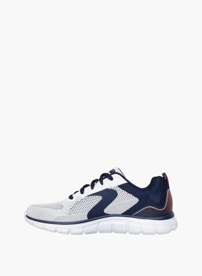 SKECHERS Men's Logo Detail Sports Shoes With Lace-Up Closure - Track