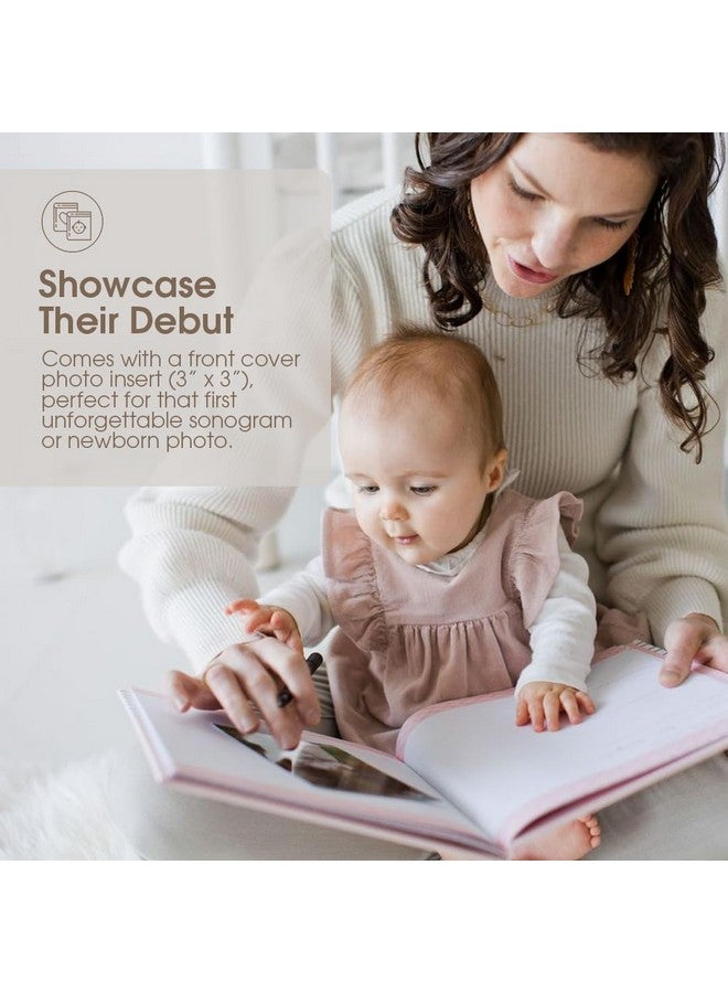 Pearhead Hello Baby First 5 Years Memory Book, Baby Girl Keepsake for New and Expectant Parents, Pregnancy And Milestone Journal, Pink - Image 3