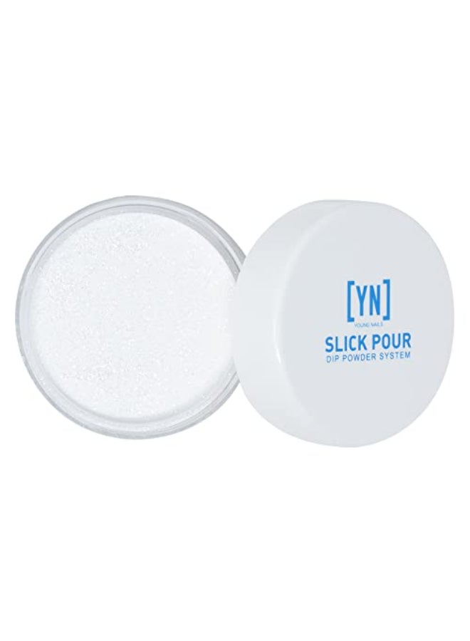 Young Nails SlickPour Dip Powder Extended Wear Dip Powder Nail Color for use with SlickPour System Prep Base Activator Top Coat Fortified with Calcium Vitamin E Flash Burn 15g - Image 1