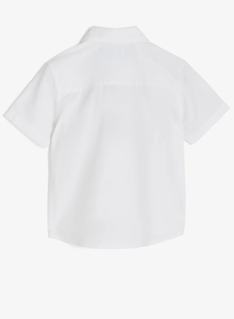 ريبلز مع نمشي Boys Regular Collar Short Sleeves Shirt