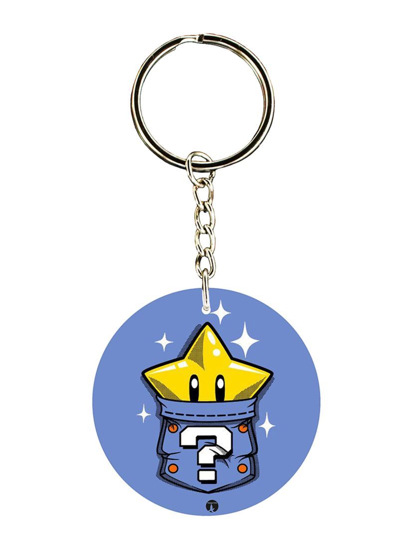 RKN Super Mario Game Printed Keychain