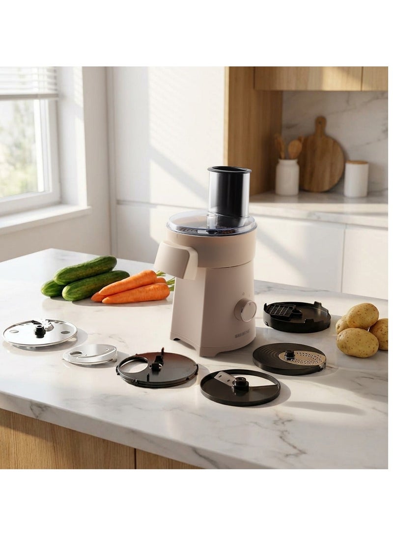 ريبون 4-in-1 Vegetable Cutter & Salad Maker – 200W 200 W RE-2-206 beige - Image 3