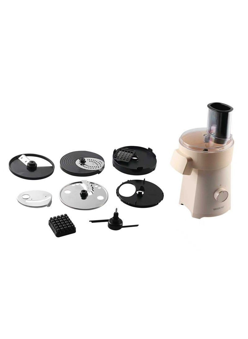 ريبون 4-in-1 Vegetable Cutter & Salad Maker – 200W 200 W RE-2-206 beige - Image 5