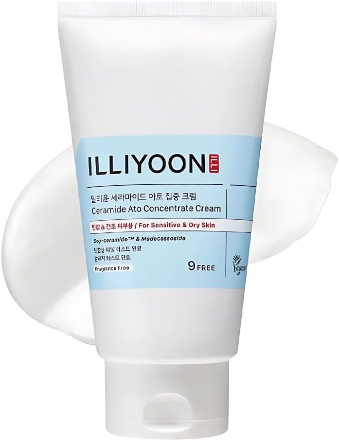Illiyoon Ceramide Ato Concentrate Cream | Moisturizer for Dry & Sensitive Skin, 100hr Lasting Hydration, For Face & Body, Gentle for Infants, Moisture Barrier Repair, Vegan Certified - Image 1