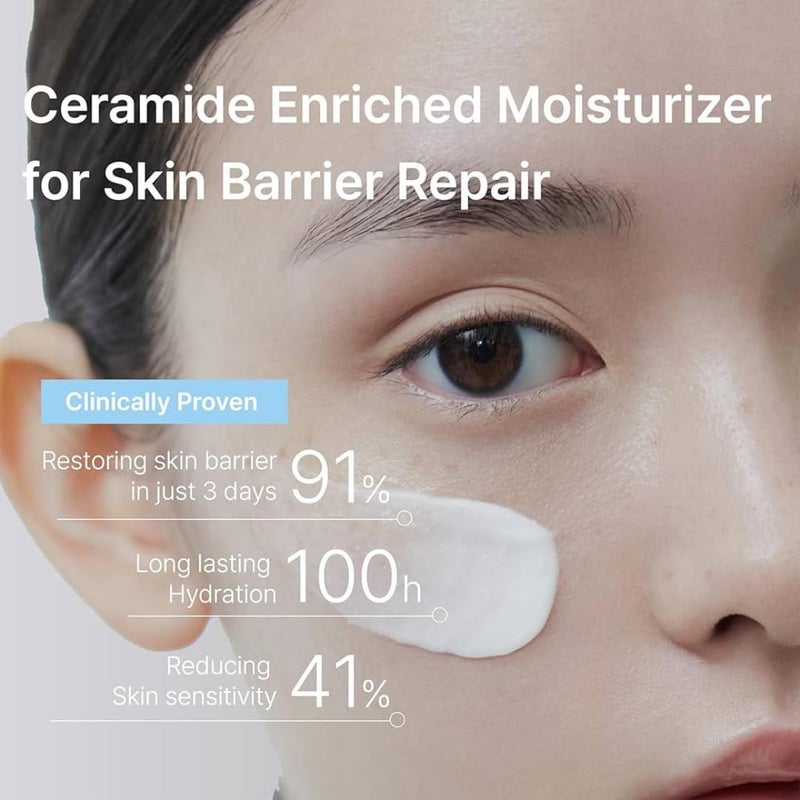 Illiyoon Ceramide Ato Concentrate Cream | Moisturizer for Dry & Sensitive Skin, 100hr Lasting Hydration, For Face & Body, Gentle for Infants, Moisture Barrier Repair, Vegan Certified - Image 5