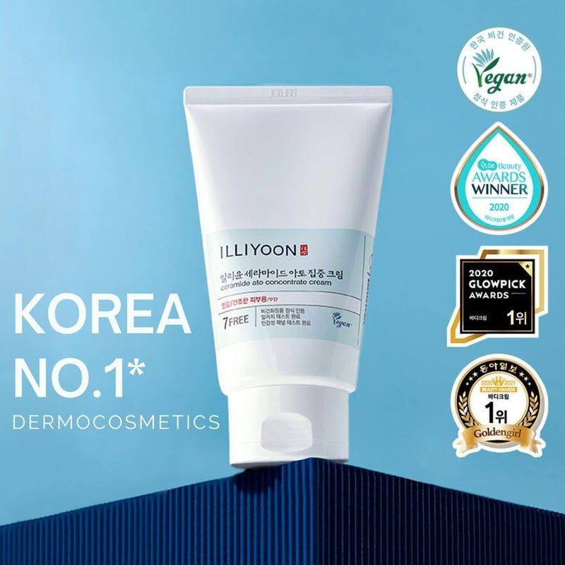 Illiyoon Ceramide Ato Concentrate Cream | Moisturizer for Dry & Sensitive Skin, 100hr Lasting Hydration, For Face & Body, Gentle for Infants, Moisture Barrier Repair, Vegan Certified - Image 2