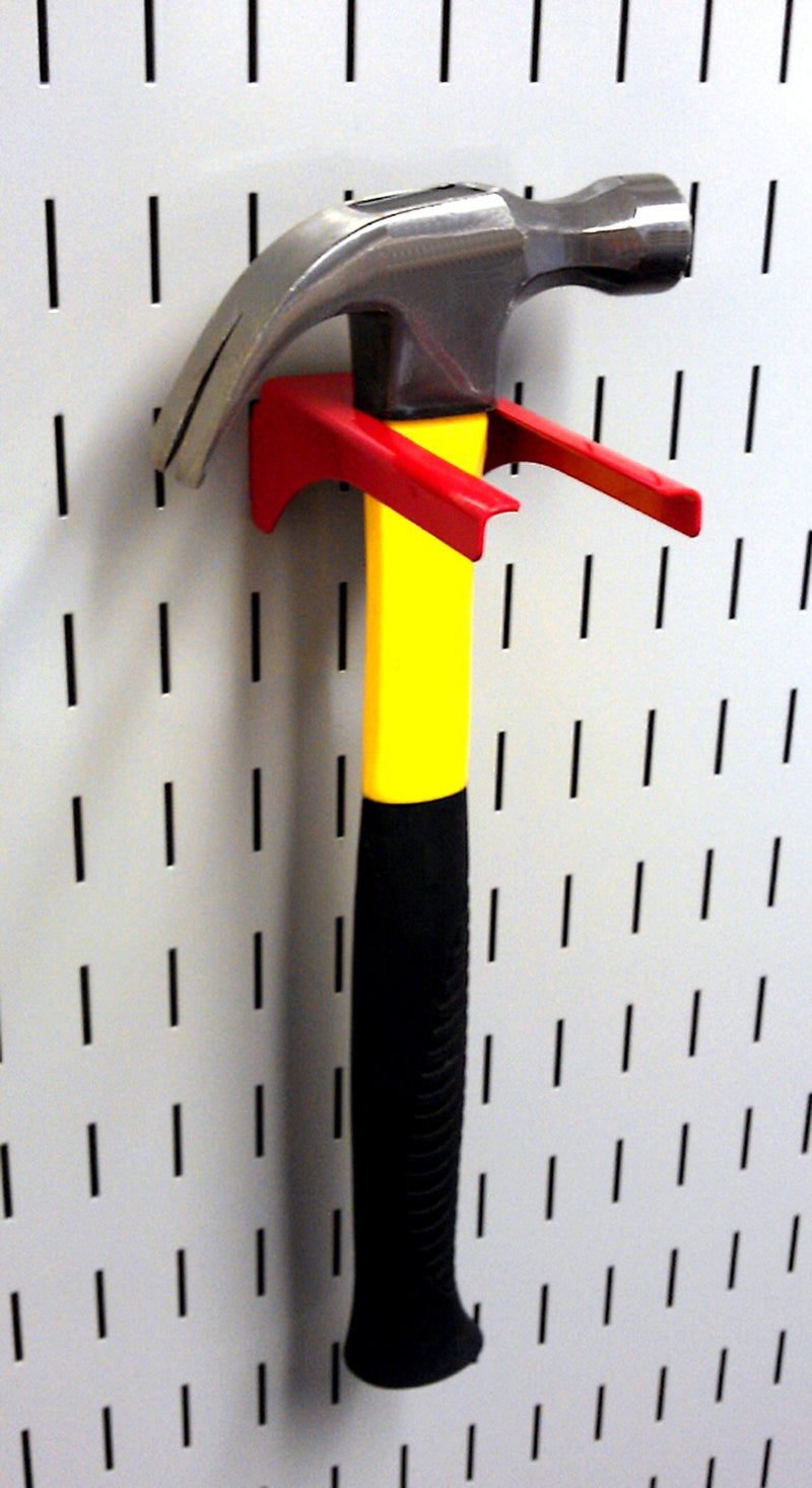 Wall Control KT-200-DLX R Slotted Storage Panel Deluxe Hook Kit, Red - Image 5