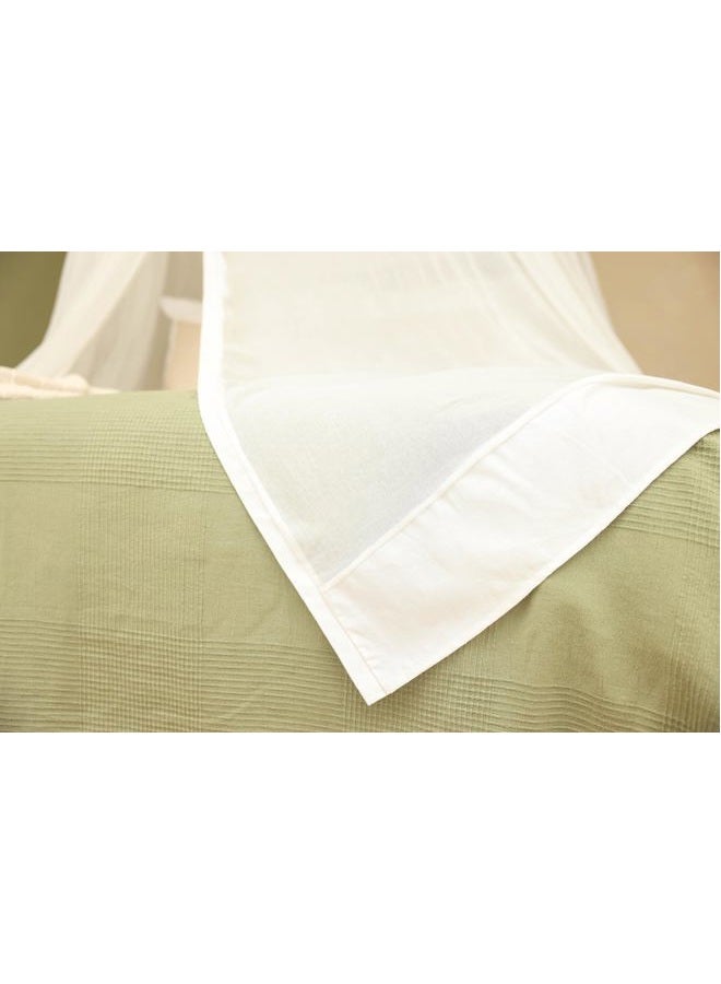 UB-STORE 100% Cotton Canopy for Queen & King Bed | Handmade Luxury Mosquito Net for Bedroom Curtain | Decorative Cone Shaped Net with 2 Openings for Home - Image 5