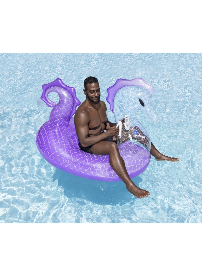 Bestway Bestway Rider Royal Seahorse Ride-on 170x120cm | Inflatable Ride-on | Pool Float | Summer Water Toy | Pool & Beach Toy  - Image 5