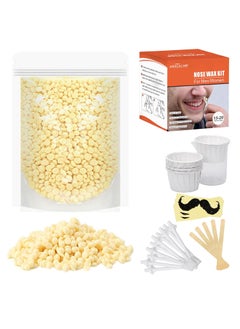 Nose  Ear Hair Wax Kit for Men  Women 100g Wax with 20 Applicators Safe Home Grooming Solution for Painless 1520 Time Usage