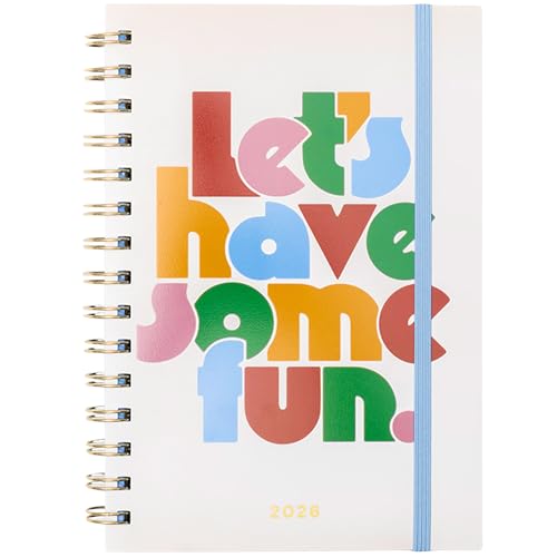 ban.do 12-Month Medium Daily and Weekly Planner Dated January 2026 - December 2026, Soft Cover Self Care Journal, Agenda with Monthly Calendar, Stickers, Art & Bonus Pages (Let's Have Some Fun) - Image 5
