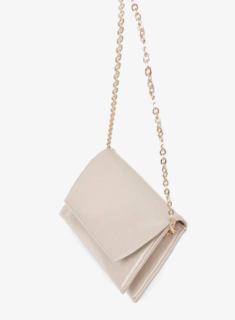 Women's Vizon Envelope Design 2-Compartment Mini Chain Strap Snap-Closed Clutch and Handbag.