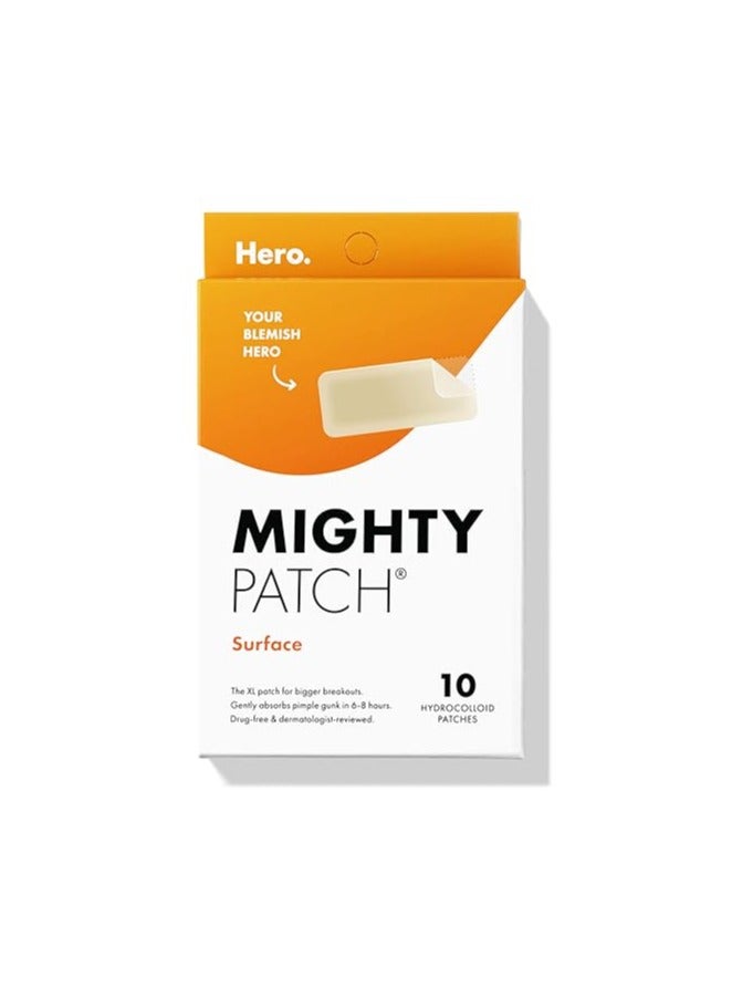 Mighty Patch Hydrocolloid Spot Patch for Body, Cheek, Forehead, and Chin 10 Count