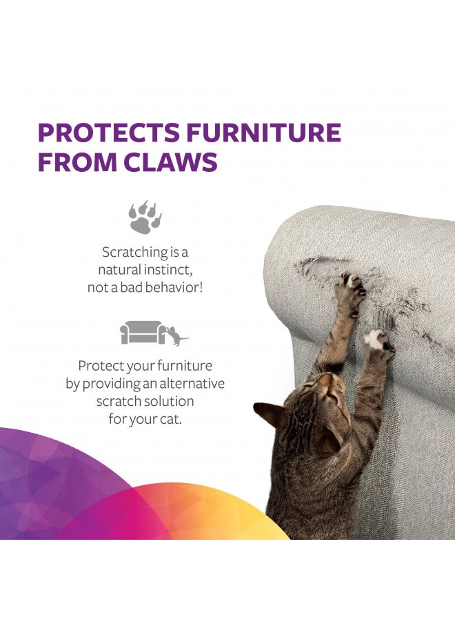 SmartyKat Super Scratcher Corrugated Cat Scratcher, Catnip Infusion Technology - Brown, Single Wide