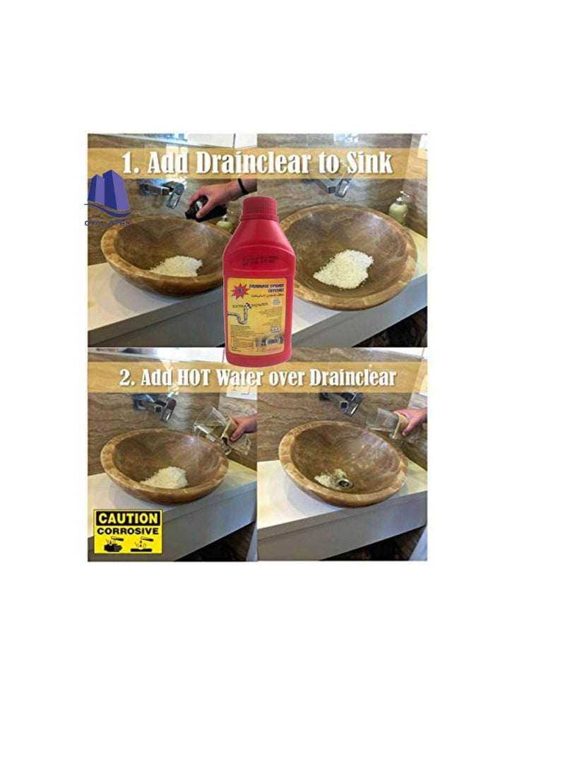 Heavy Duty Drainage Removing Cleaning Expert for Drainage Pipes Septic Tanks Clogs Sink 500 Grams  - Image 1