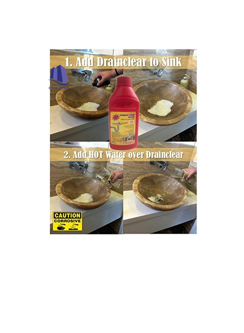 Heavy Duty Drainage Removing Cleaning Expert for Drainage Pipes Septic Tanks Clogs Sink 500 Grams  - Image 3