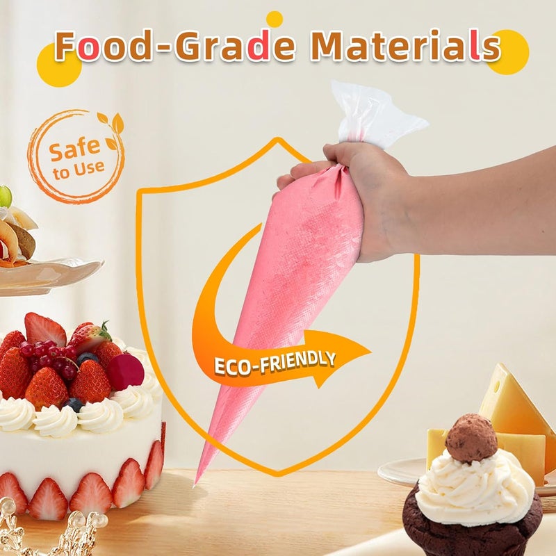 Naiircool 16 Inch Piping Bags Disposable, 50 Pcs Large Pastry Bags, Icing Bags, Cake Decorating Bags, Decorating Bags Large Piping Bags, Frosting Bags - Image 5