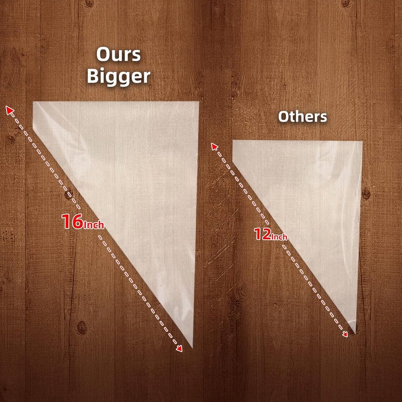 Naiircool 16 Inch Piping Bags Disposable, 50 Pcs Large Pastry Bags, Icing Bags, Cake Decorating Bags, Decorating Bags Large Piping Bags, Frosting Bags - Image 4