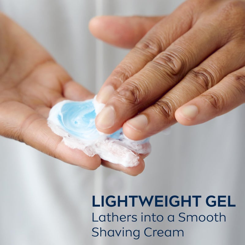 NIVEA MEN Sensitive Cooling Shave Gel with Chamomile and Seaweed Extracts, 3 Pack of 7 Oz Cans - Image 3