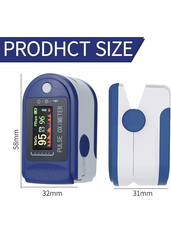 Adult Finger Pulse Oximeter - Portable Heart Rate & SpO2 Monitor - Compact & Easy-to-Use for Home, Sport, and Travel - Image 2