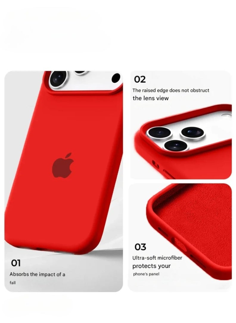 iPhone 17 Pro Case Silky Soft Touch Full-Body Protection  Cover For iPhone 17 Pro Anti-Scratch Shockproof Phone Case with Microfiber Lining Cover For iPhone 17 Pro - Image 4