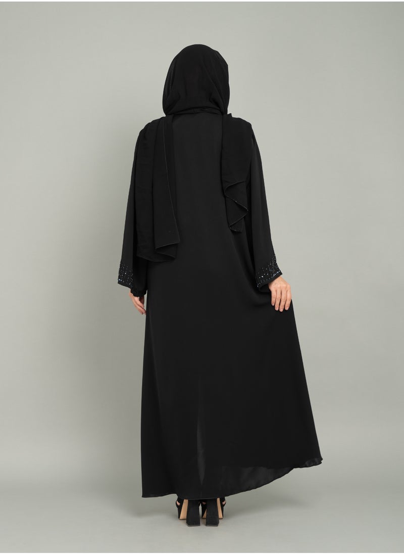 اكسا - عباية اماراتية تطريز ملكي AIK5086 - Image 1