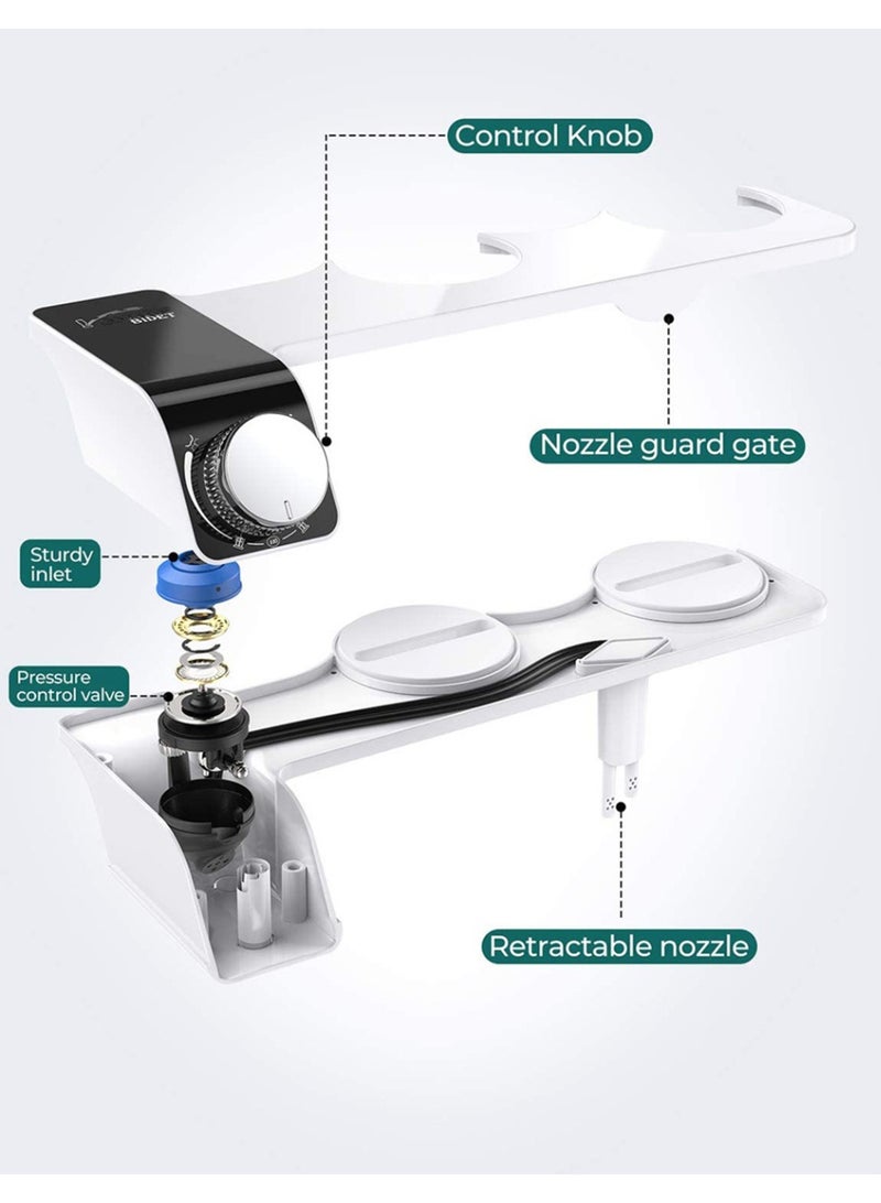 Adjustable Water Pressure Bidet Self-Cleaning Nozzle Fresh Water Non-Electric Bidet Attachment for Toilet Seat Easy Installation - Image 2
