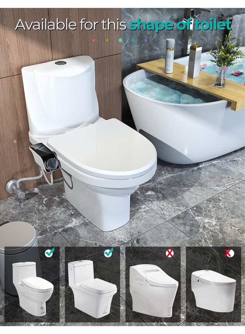 Adjustable Water Pressure Bidet Self-Cleaning Nozzle Fresh Water Non-Electric Bidet Attachment for Toilet Seat Easy Installation - Image 5
