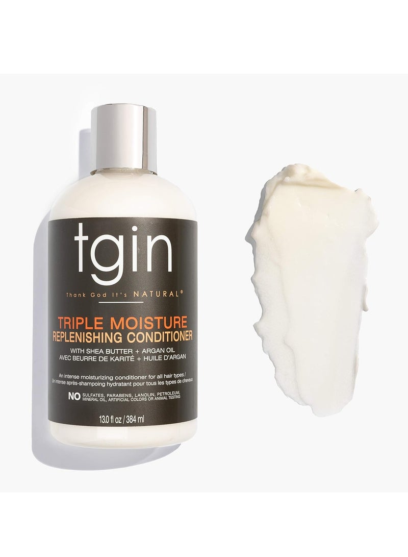 Tgin Triple Moisture Renewal Conditioner for Natural, Dry and Curly Hair 13 oz - Image 3