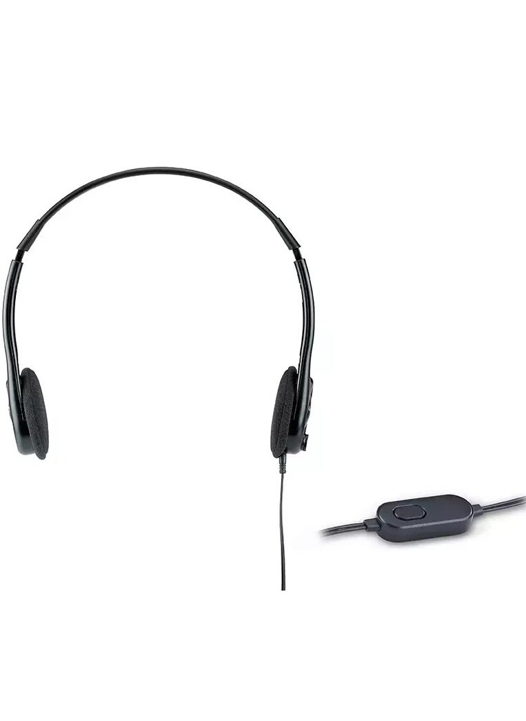 جينيس - HS-M200C سماعة رأس للمكتب خفيفة الوزن مزودة بميكروفون لإلغاء الضوضاء للمكتب ومركز الاتصال - Image 1