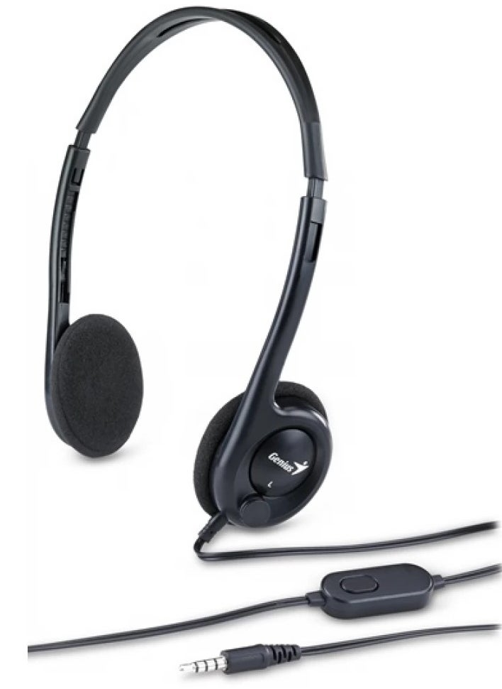 جينيس - HS-M200C سماعة رأس للمكتب خفيفة الوزن مزودة بميكروفون لإلغاء الضوضاء للمكتب ومركز الاتصال - Image 1