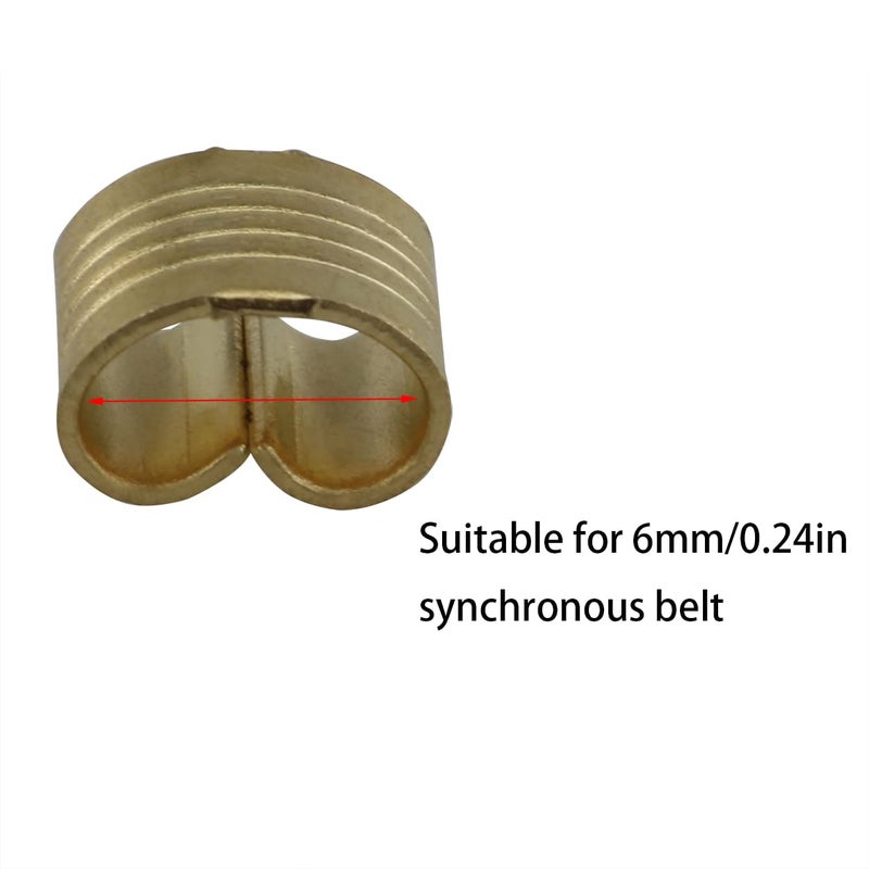 klarako 10PCS Durable Wire Cable Wire Cable Connector Terminal Lightweight Compact Terminal Accessory for 3D Printer Parts Copper Buckle, Gold - Image 2