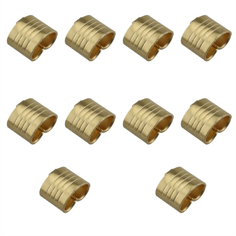 klarako 10PCS Durable Wire Cable Wire Cable Connector Terminal Lightweight Compact Terminal Accessory for 3D Printer Parts Copper Buckle, Gold - Image 1