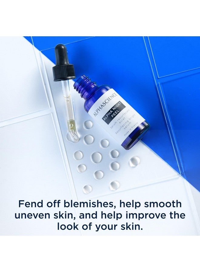 ALPHASCIENCE Alpha Night Peel Unifying Resurfacing Serum Helps Smooth Uneven Skin For Oily & Acne Prone Skin And Fine Lines And Wrinkles 30 Ml / 1 Fl. Oz. - Image 4