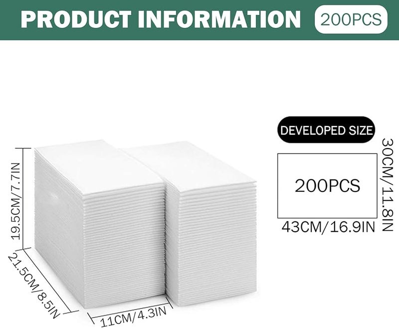 200 Sheets 12x17 Inch Soft Absorbent Disposable Paper Napkins for Kitchen Party Wedding - Image 3