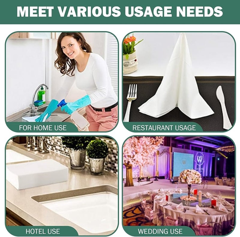 200 Sheets 12x17 Inch Soft Absorbent Disposable Paper Napkins for Kitchen Party Wedding - Image 5