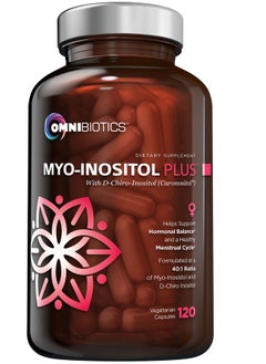 OmniBiotics Myoinositol Plus  Dchiroinositol  Pcos Supplement  Helps Promote Hormone Balance And Support Ovarian Function  Natural Fertility Supplements 120 Capsules  - Image 1