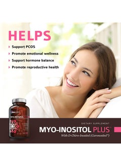 OmniBiotics Myoinositol Plus  Dchiroinositol  Pcos Supplement  Helps Promote Hormone Balance And Support Ovarian Function  Natural Fertility Supplements 120 Capsules  - Image 2