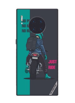 VR CREATIVE Protective Case Cover For Huawei Mate 30 Pro Just Ride Design Multicolour  - Image 1