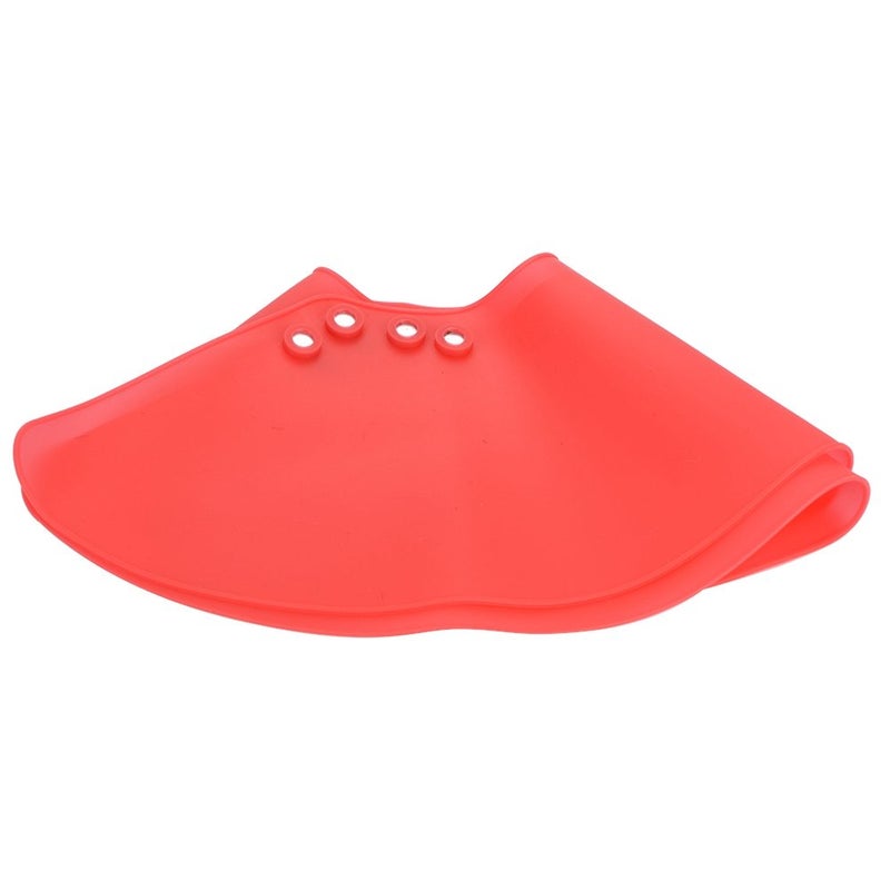 ZJchao Hair Cutting Collar, Haircut Cape Hair Cutting Cape Neck Fitting Accessories Hair Shawl Neck Guard Wrap Magnet Clasp Design Hair Dye Silicone Pad Haircut Neck Apron(Red)