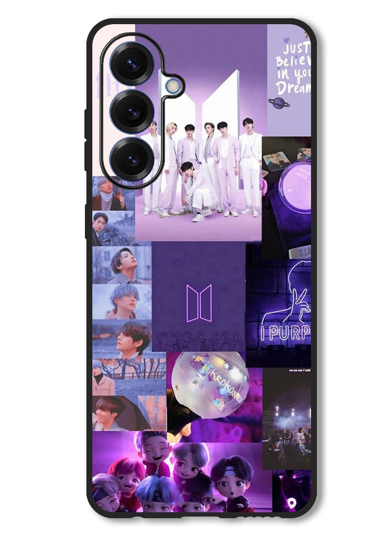 Theodor Case Compatible with Samsung Galaxy A36 Protection Shockproof Bumper Cover BTS collage - Image 1