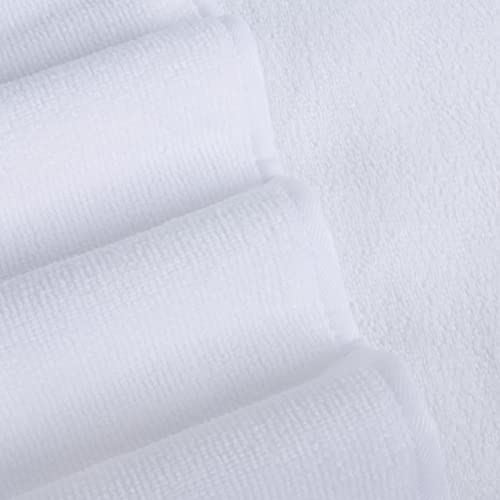 POLYTE Quick Dry Lint Free Microfiber Bath Sheet, 35 x 70 in, Pack of 2 (White) - Image 3