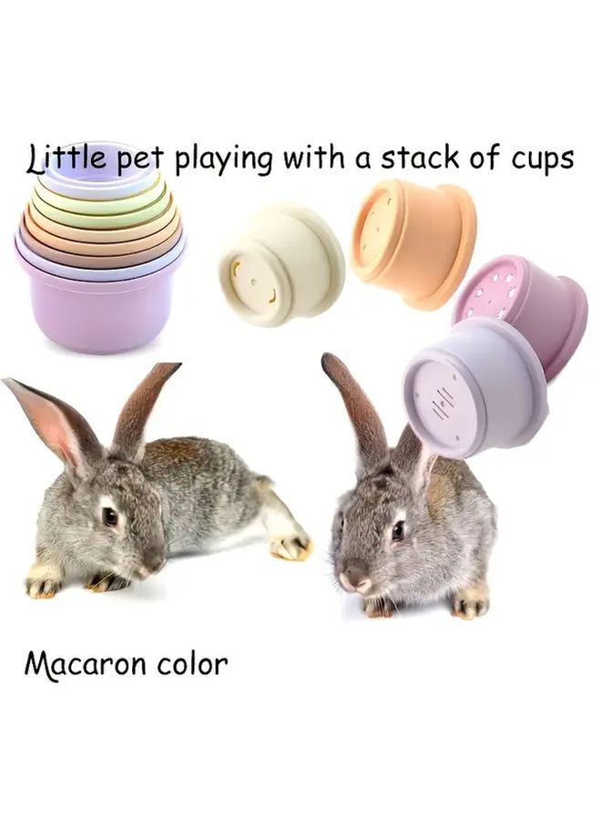 Baby Stacking Cups Set 1-10 Color Coded Educational Counting Game for Bath Play - Image 4