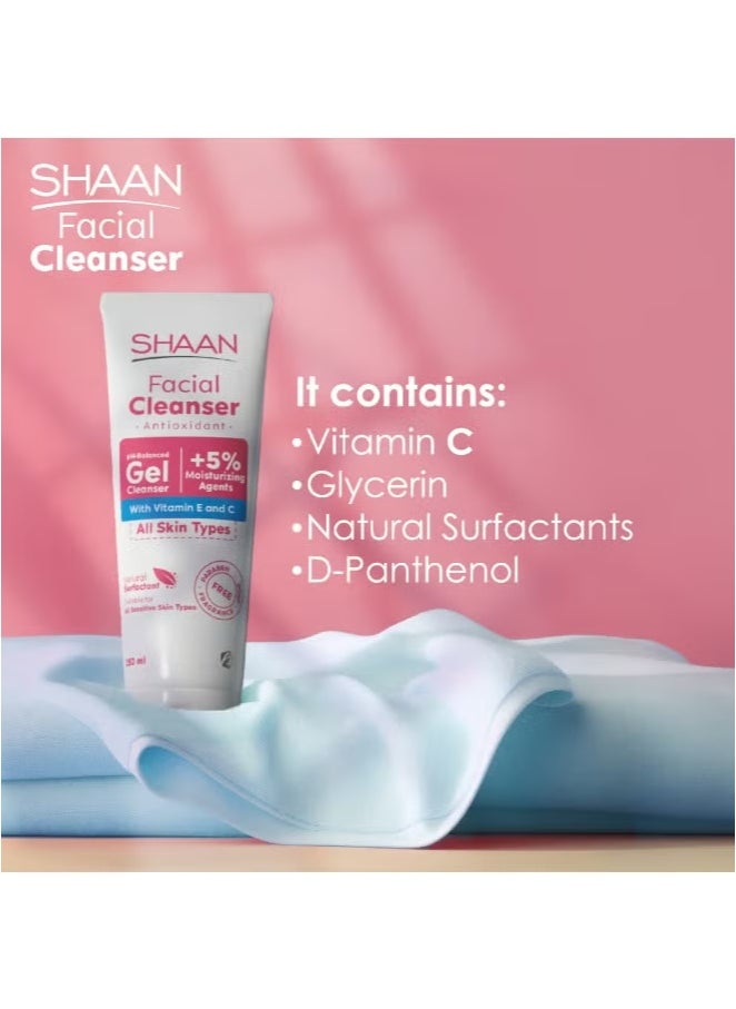 Shaan - Facial Cleanser with Vitamin E and C 250ml - Image 1